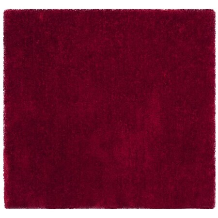 Safavieh 6 x 6 ft. Square Luxe Shag Hand Tufted Rug, Red SGX160E-6SQ
